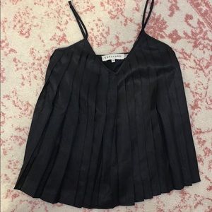 Keepsake. Camisole style blouse. Thick pleats.